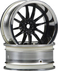 HPI Racing 3287 Work XSA 02C Wheel 26mm Chrome/Black (6mm Offset)