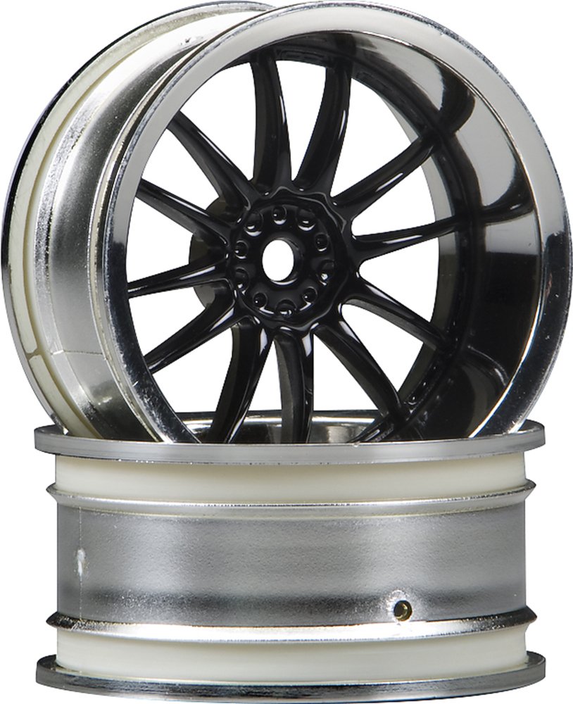 HPI Racing 3287 Work XSA 02C Wheel 26mm Chrome/Black (6mm Offset)