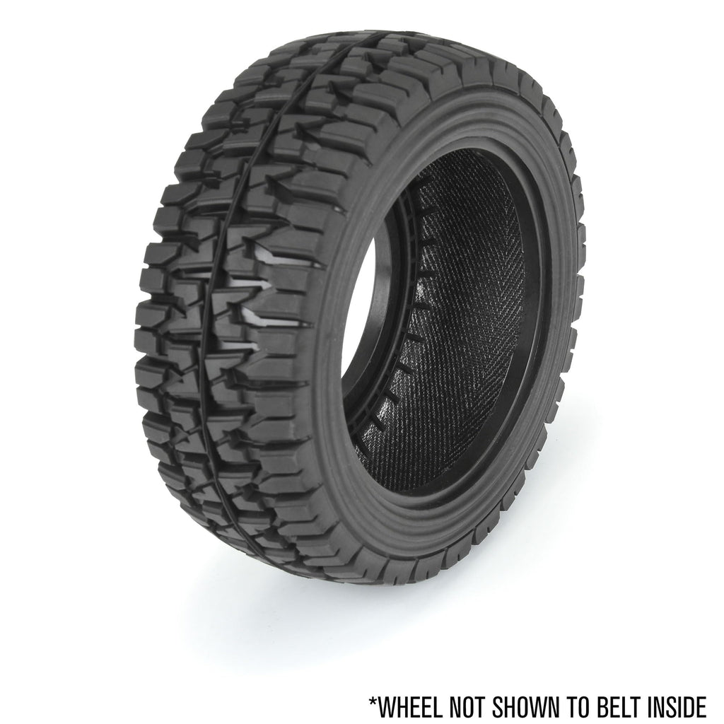 Pro-Line PRO1024811 Mirage TT 2.2"/3.0" BELTED SC Tires Mounted on Raid Black 6x30 Removable Hex (12mm & 14mm) Wheels (2)