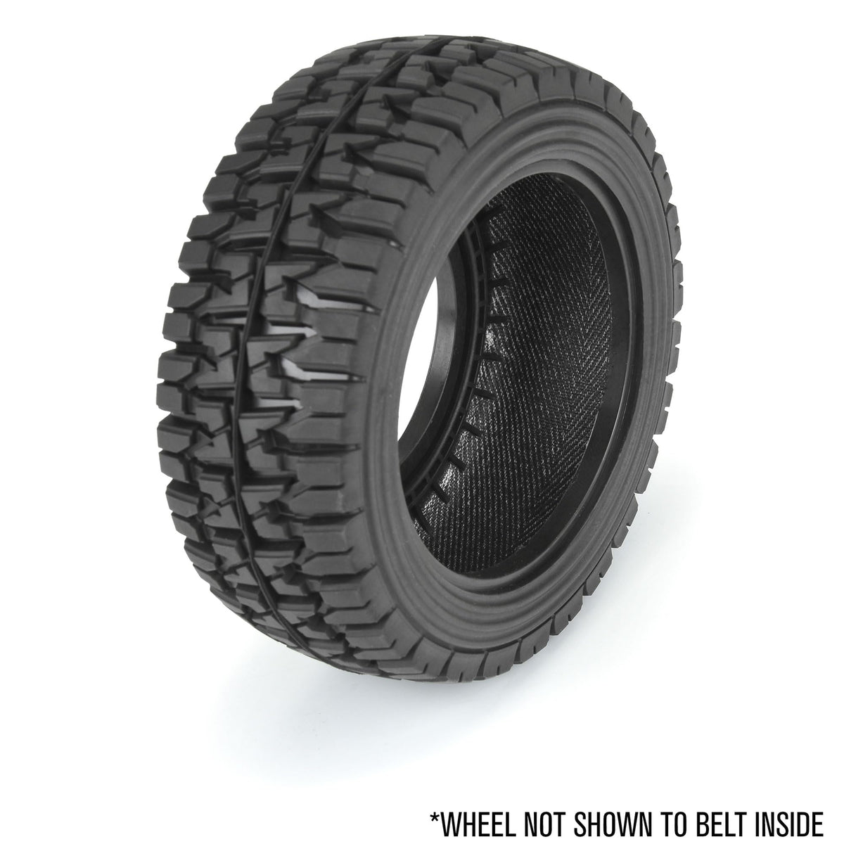 Pro-Line PRO1024811 Mirage TT 2.2"/3.0" BELTED SC Tires Mounted on Raid Black 6x30 Removable Hex (12mm & 14mm) Wheels (2)