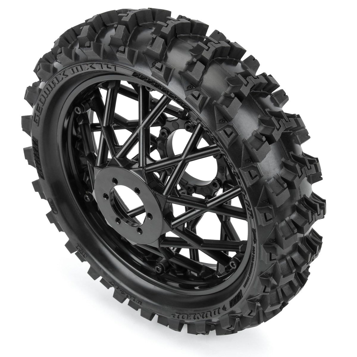 Pro-Line 1024710 Dunlop Geomax MX14 V2 Bead CR4 Rear Tire MTD Bullyspoke Black: Promoto-MX