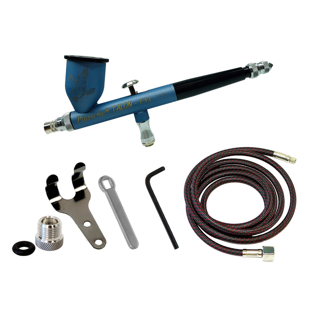 Paasche C-TG1AS-PBB Talon Set (.38mm) & 1/8"BSP Adapter (Cerakote Coated Polar Blue-Black)