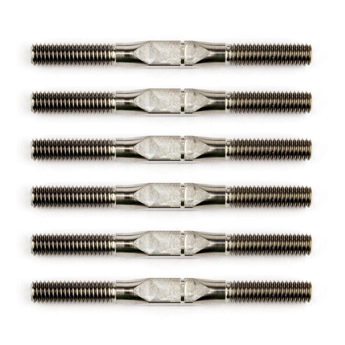 Team Associated 21565 1:14 Titanium Turnbuckle Set, slvr, 35 mm,/1.37 in