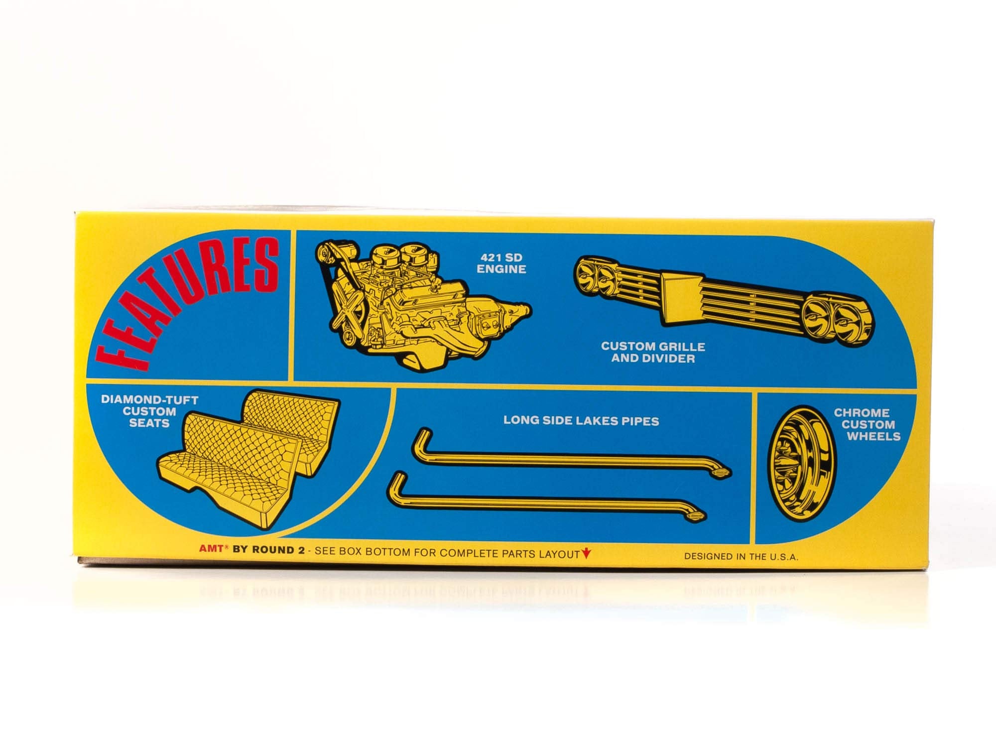 AMT 1092 1/25 1962 Pontiac Catilina Polyglas Gasser II Model Kit