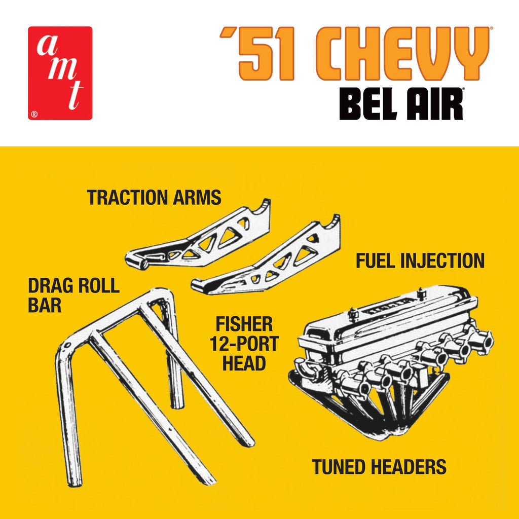 AMT 862 1/25 1951 Chevy Bel Air Model Kit