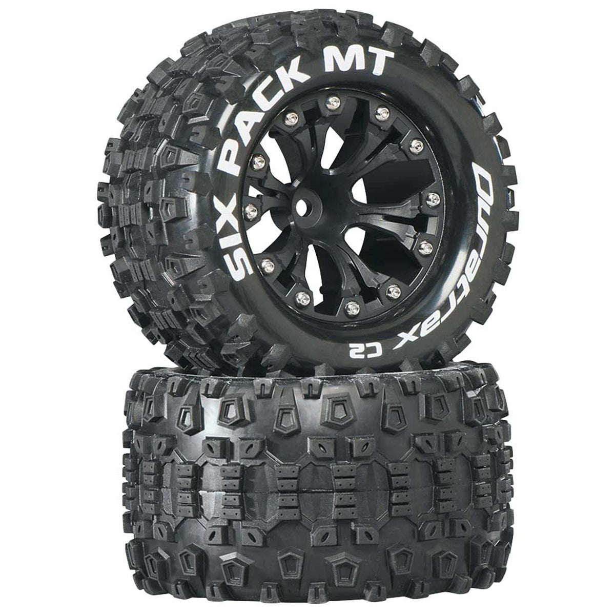 DuraTrax DTXC3522 Sixpack MT 2.8 Truck 2WD Mntd 1/2 Offset C2 Blk (2)