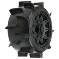 Pro-Line 1016010 Sand Paw LP 2.8" Tires w/Raid Black Wheels 6x30 F/R