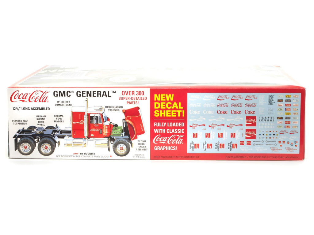 AMT 1179 1/25 1976 GMC General Semi Tractor (Coca-Cola) Model Kit