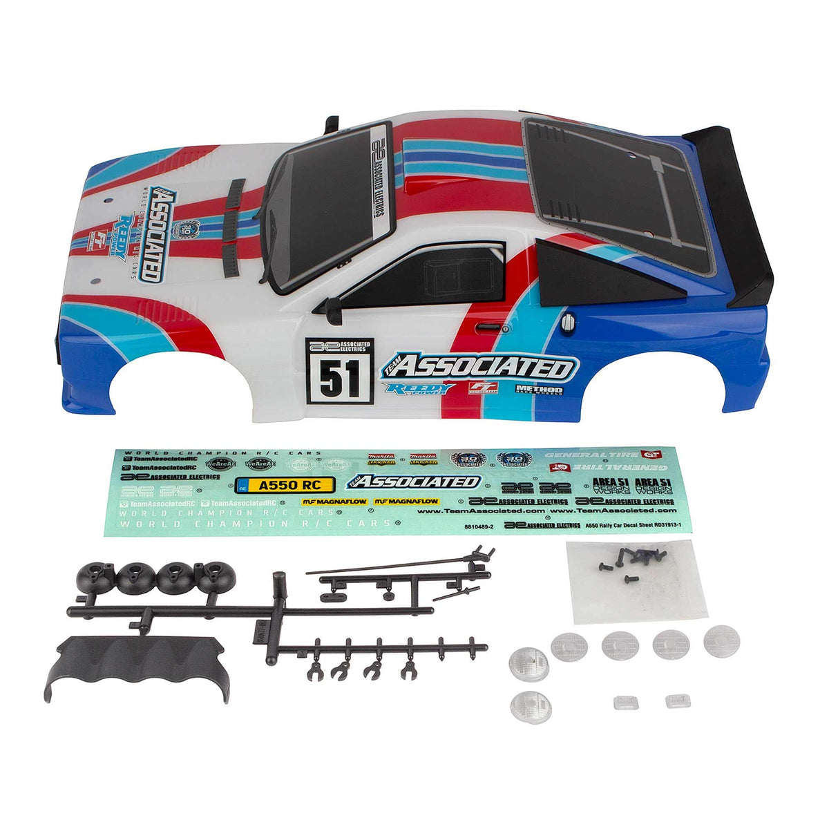 Team Associated 31910 Apex2 Sport, A550 Body, painted