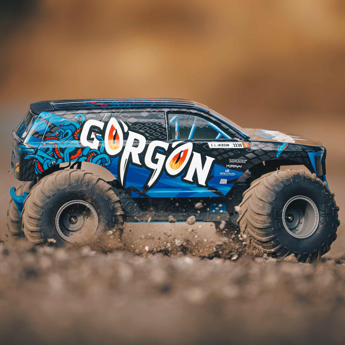 Arrma ARA3230T1 GORGON 2wd MT 1/10th RTR (No Battery), Blue
