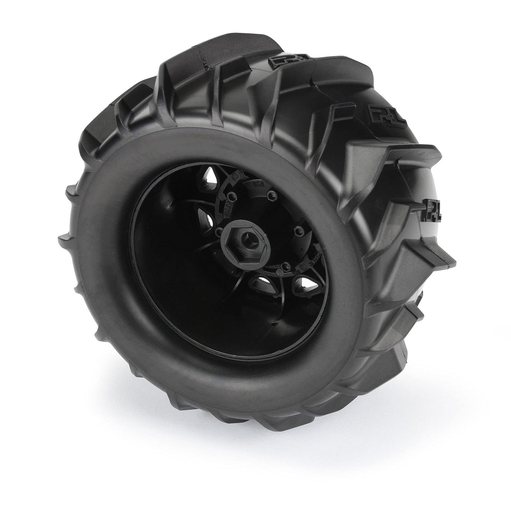 Pro-Line 1019310 Dumont 2.8" Sand/Snow MTD Raid Black Wheels F/R