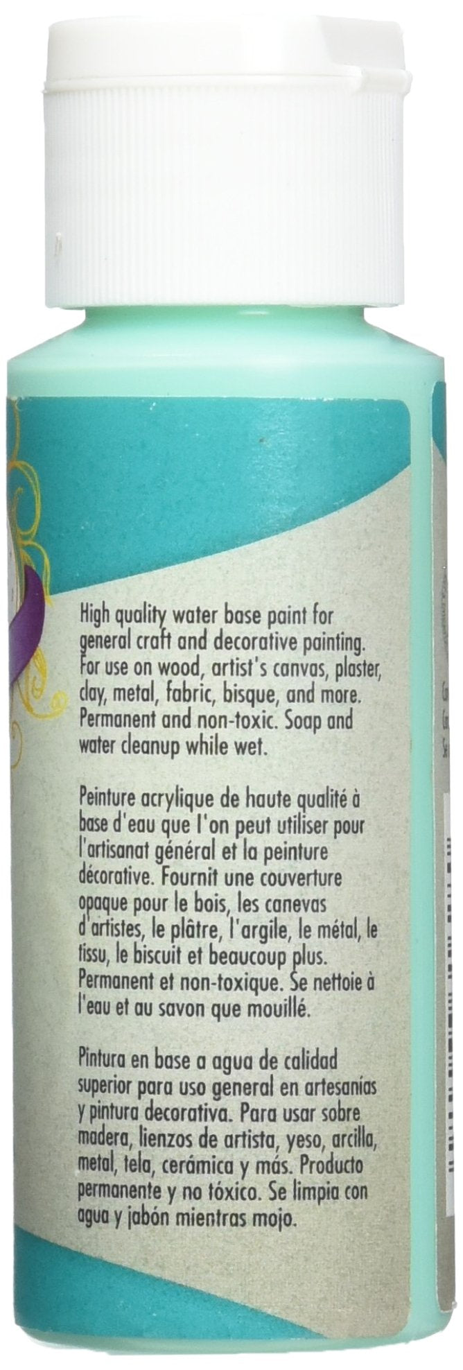 Testors 297419 2oz Acrylic Craft Paint - Matte Turquoise