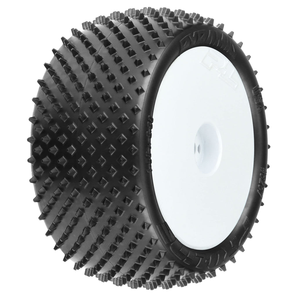 Pro-Line 826713 Pyramid 2.2" Z3 Mounted White Wheels 1:10 Buggy Rear