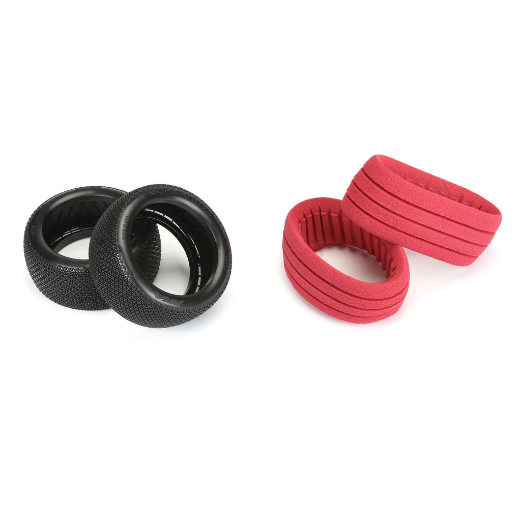 AKA 14136VR 1/8 Supernova Super Soft F/R 4.0 Off-Road Truck Tires (2)