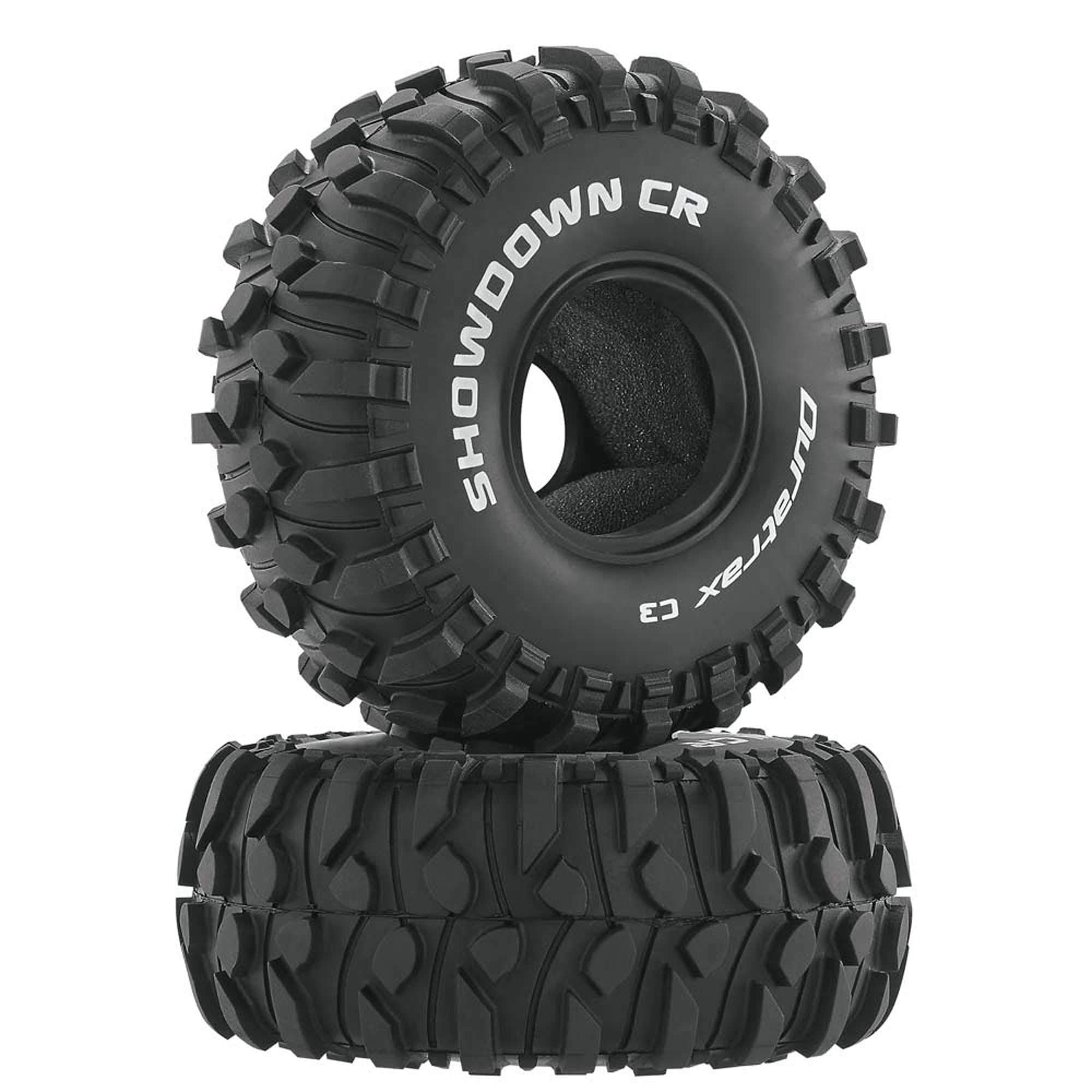 Duratrax RC Rock Crawler Tires with Foam Inserts, C3 Super Soft Compound