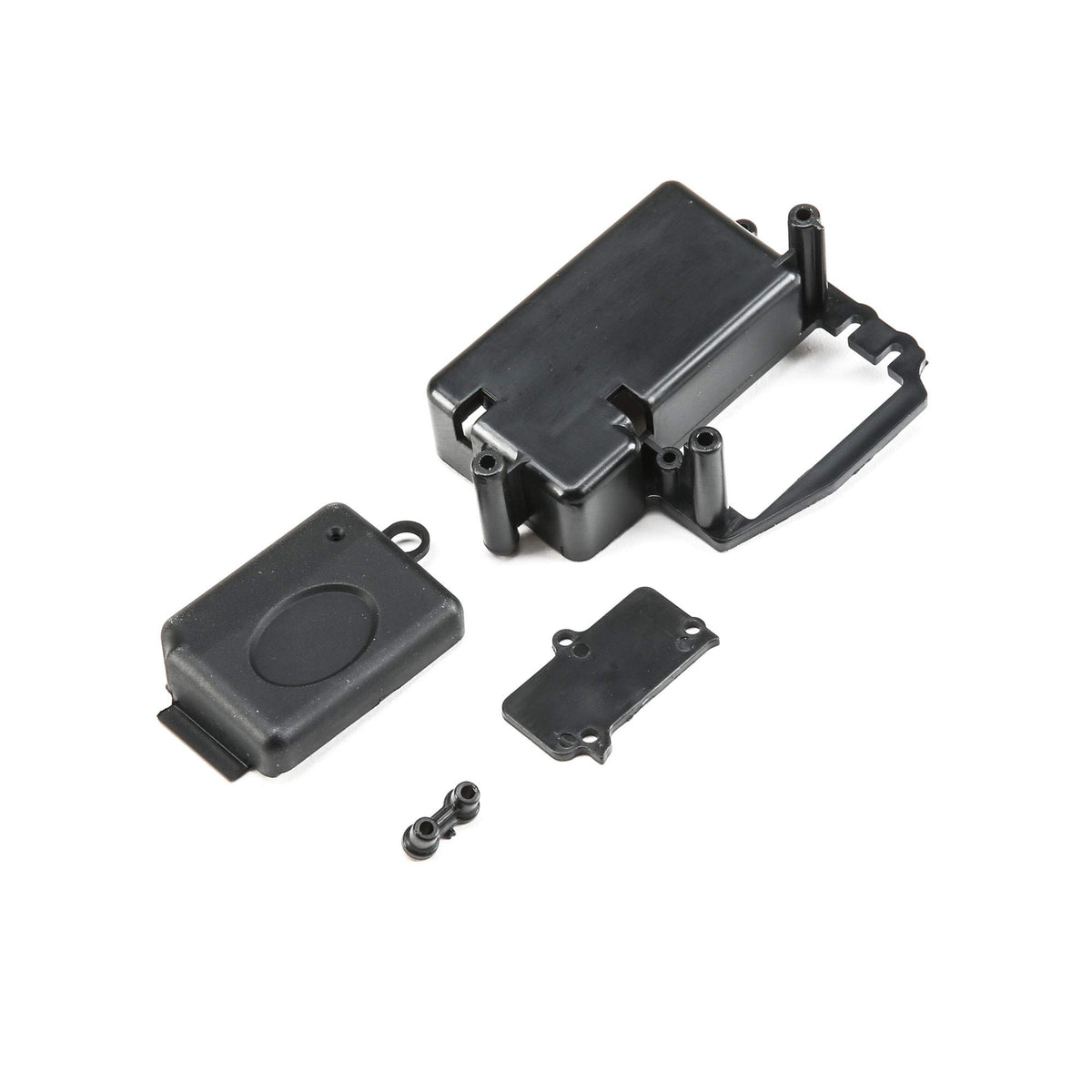 Losi LOSB2359 Radio Tray w/Switch Cvr Blnk & Rx Cvr: TEN-SCTE