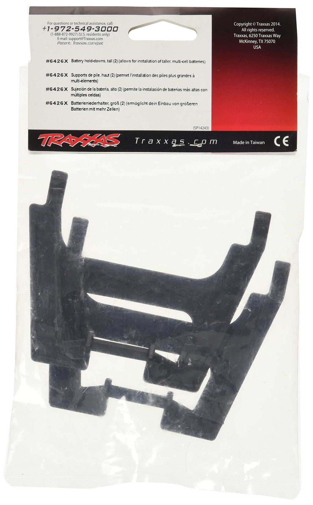 Traxxas 6426X Tall Battery Hold Downs (2): 1/7 XO-1 / X0-1