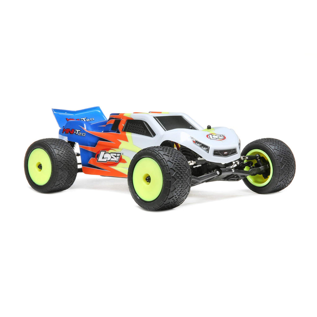Losi LOS01015T2 Mini-T 2.0 Truck RTR, Blue/White: 1/18 2wd