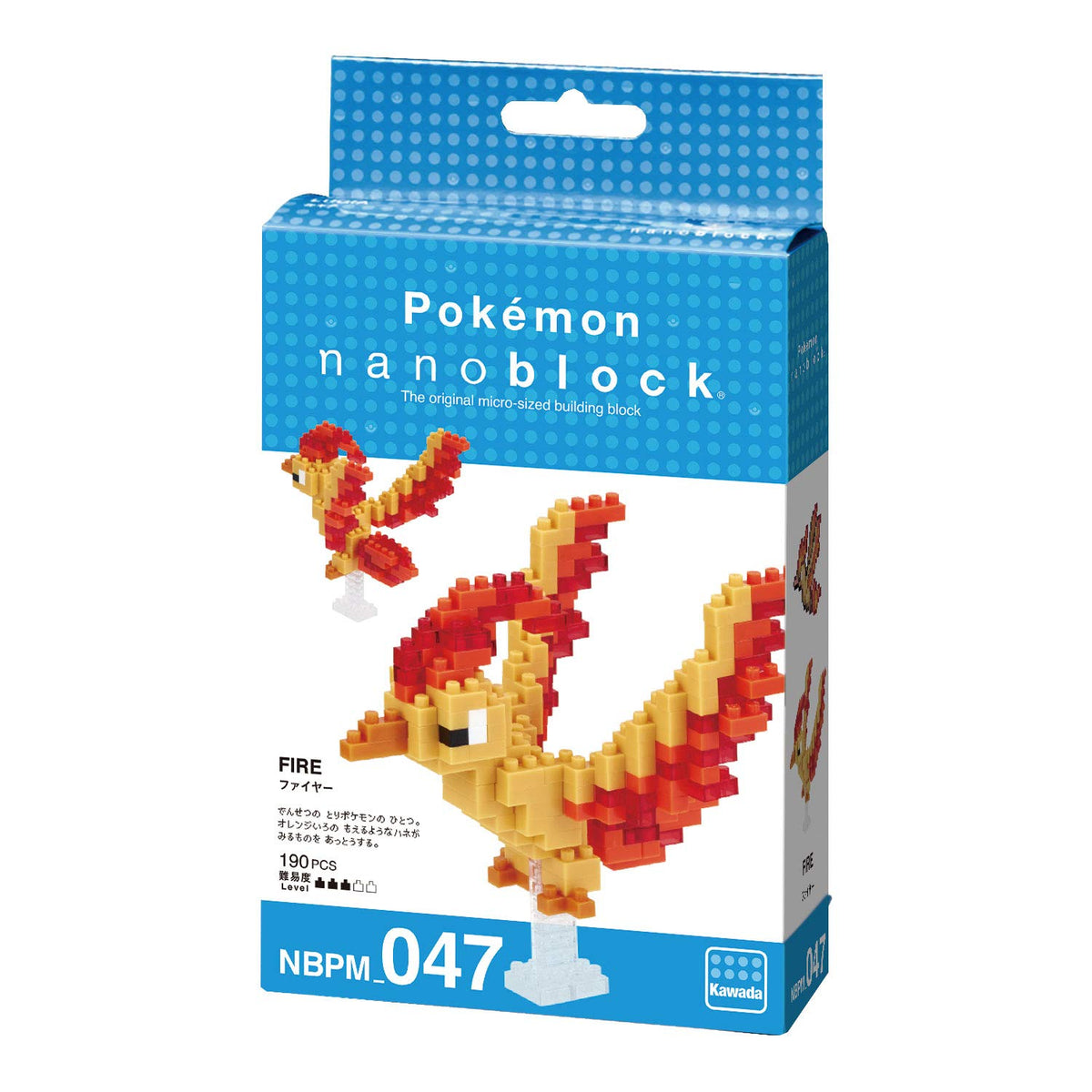 Nanoblock 21383 Moltres "Pok�mon", Nanoblock Pok�mon Series (Box/12)