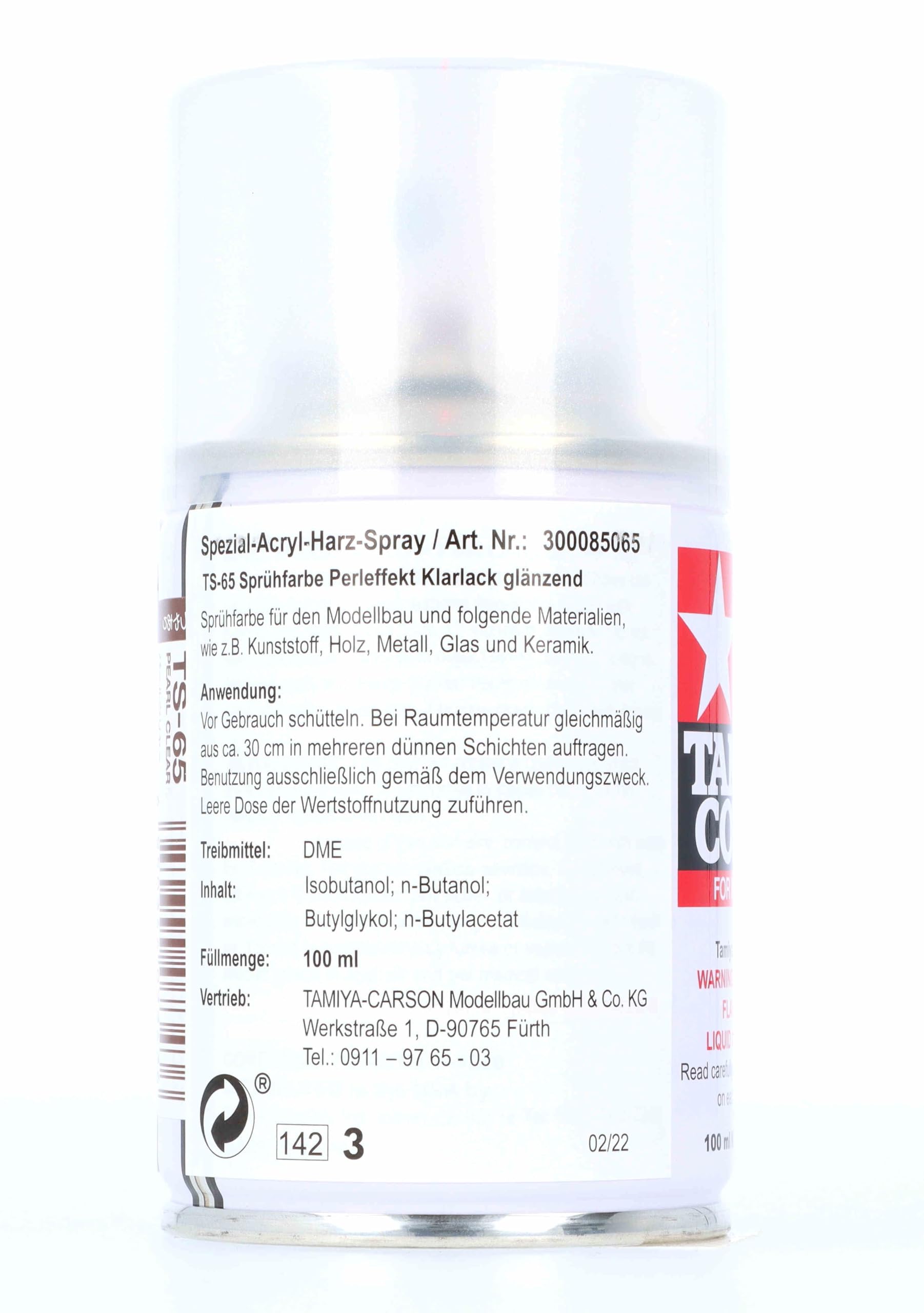 Tamiya 85065 TS-65 Pearl Clear Lacquer Spray Paint 100ml Model