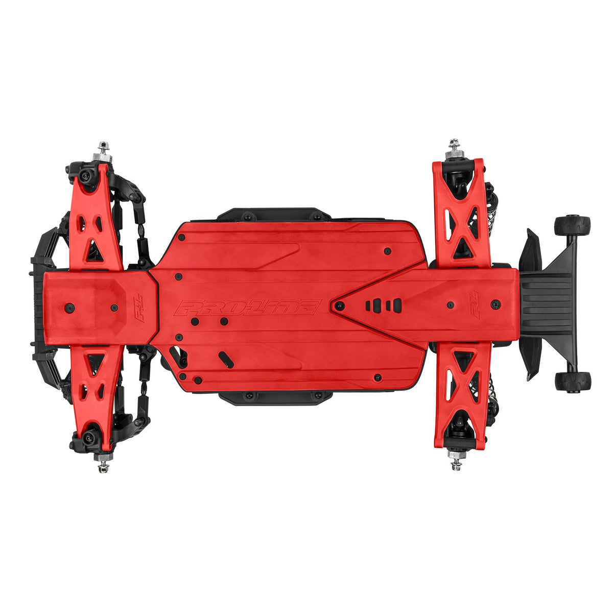 Pro-Line 639507 Bash Armor F/R Skid Pes (Red) for ARRMA 3S Vehicles