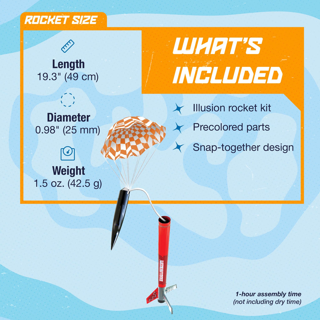 Estes 7299 Illusion Model Rocket Kit, Beginner