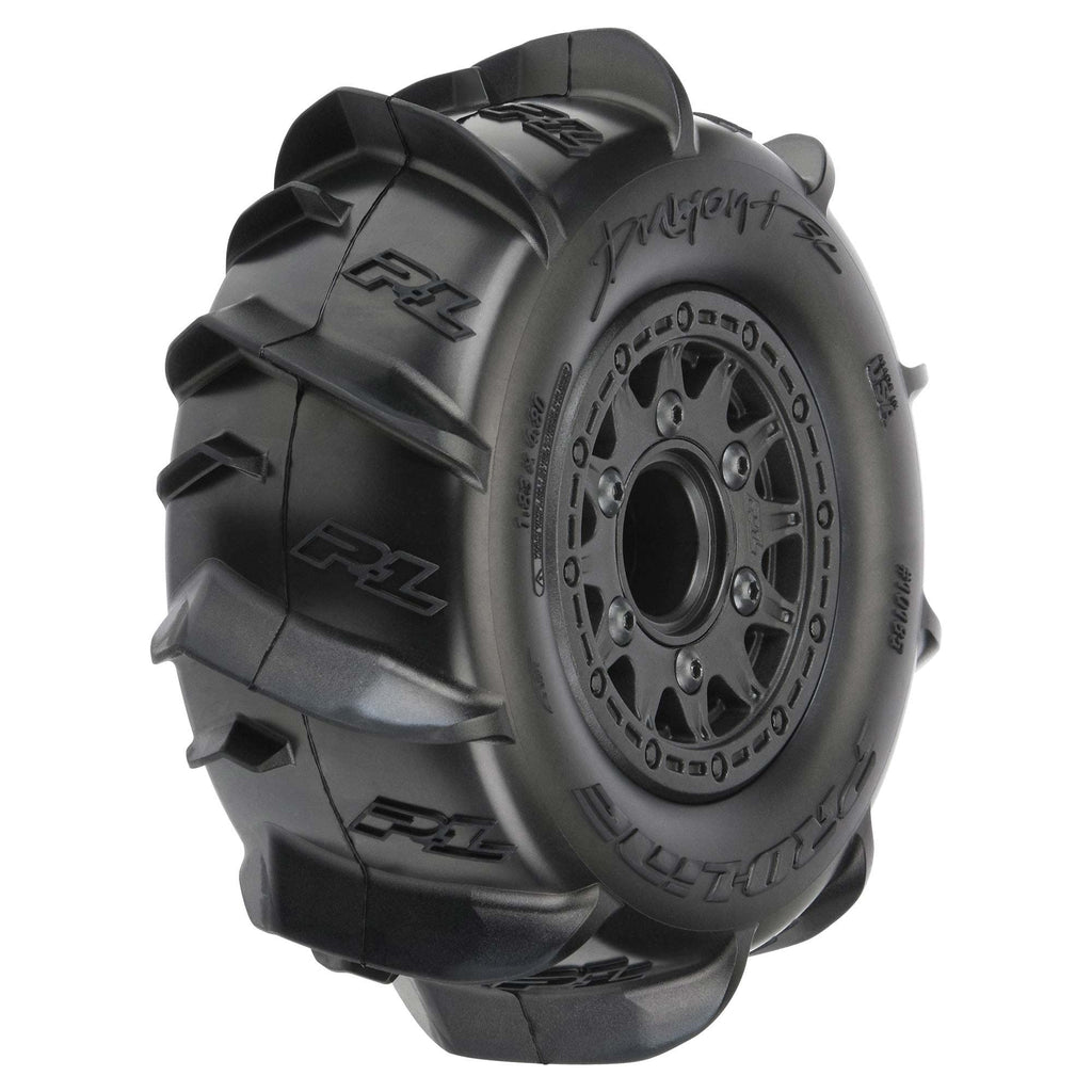Pro-Line 1018510 Dumont Paddle SC 2.2"/3.0" Mounted Raid Black F/R