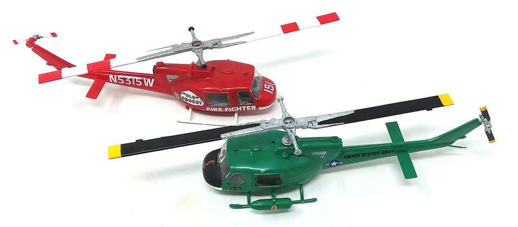 Atlantis M1026 Huey Chopper 2 Pack Fire Fighter and Gunship 1/72