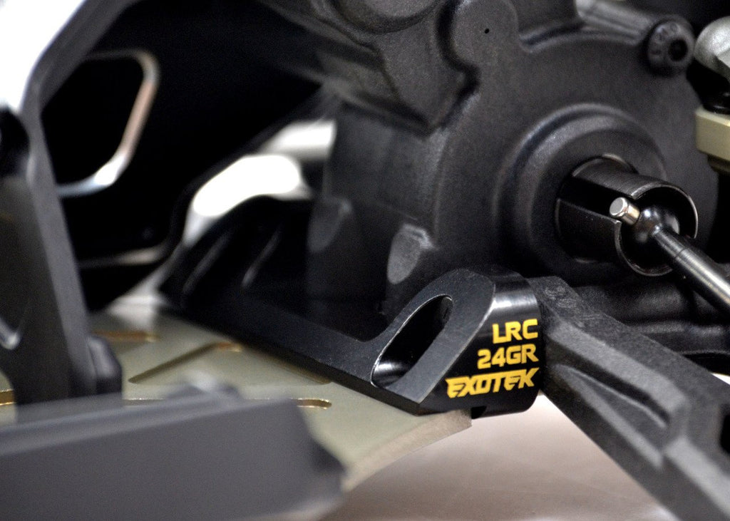 Exotek Racing 1651 22 3.0 Brass Rear/Front LRC Hanger, Black