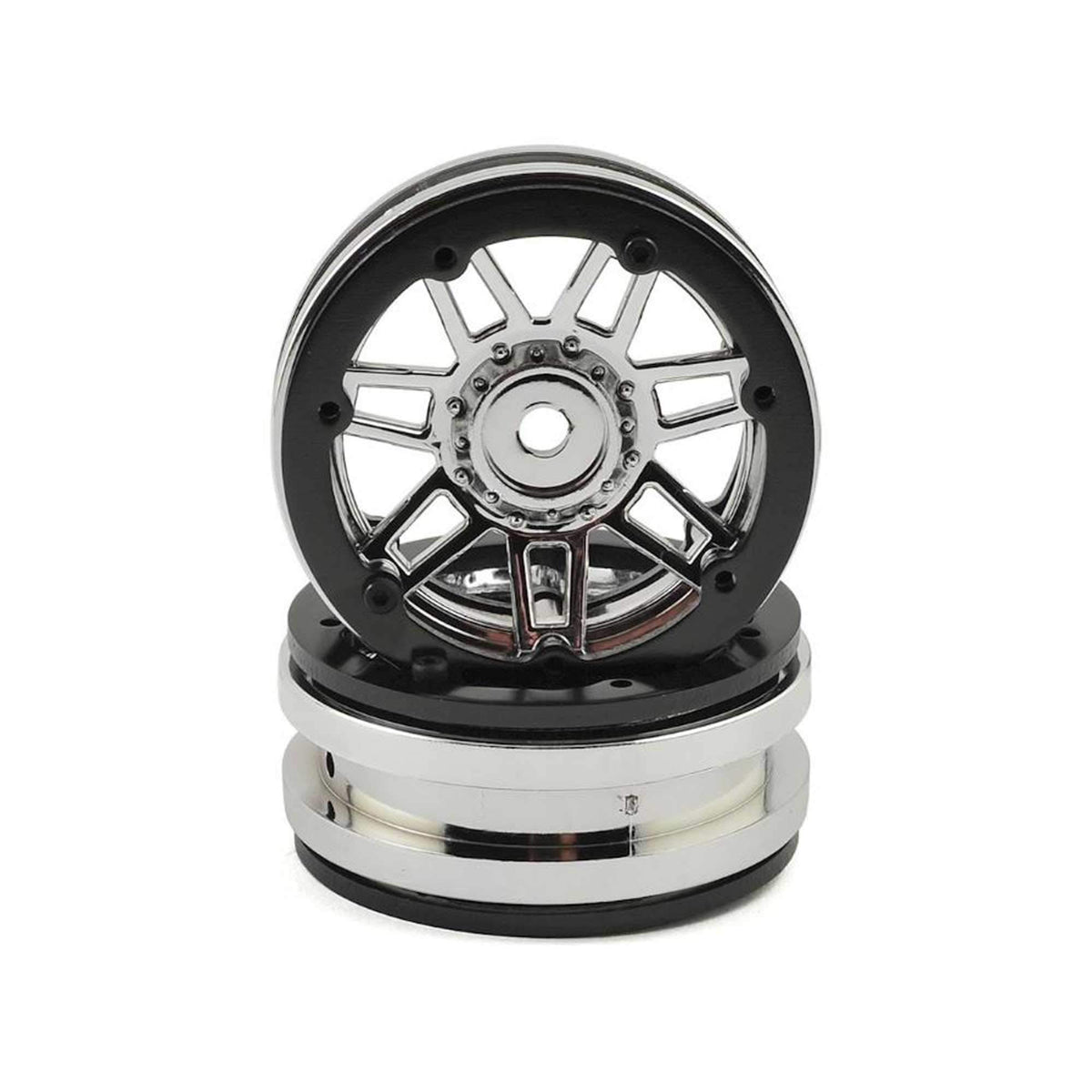 Pit Bull Xtreme W19931CB 1.9 Beadlock Raceline #931 Injector, Chrome/Blk(2)