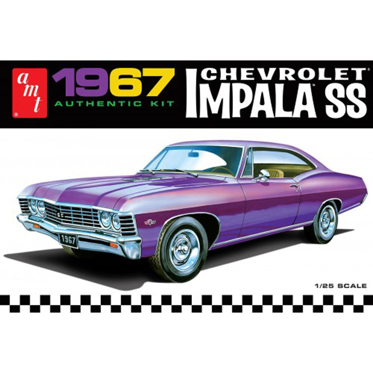 AMT 981 1/25 1967 Chevy Impala SS, Stock Model Kit