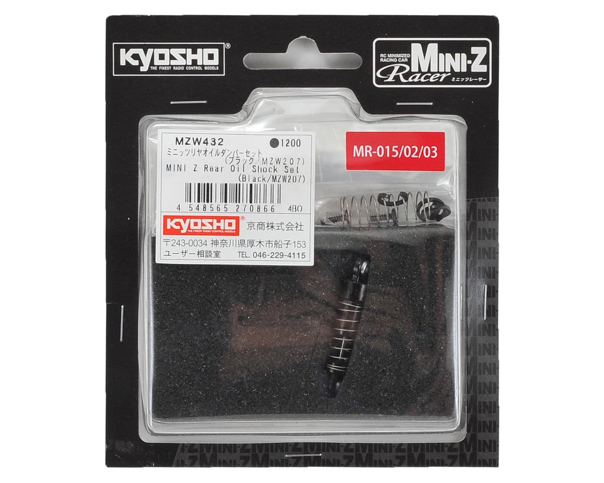 Kyosho MZW432 MINI-Z Rear Oil Shock Set, Black/MZW207