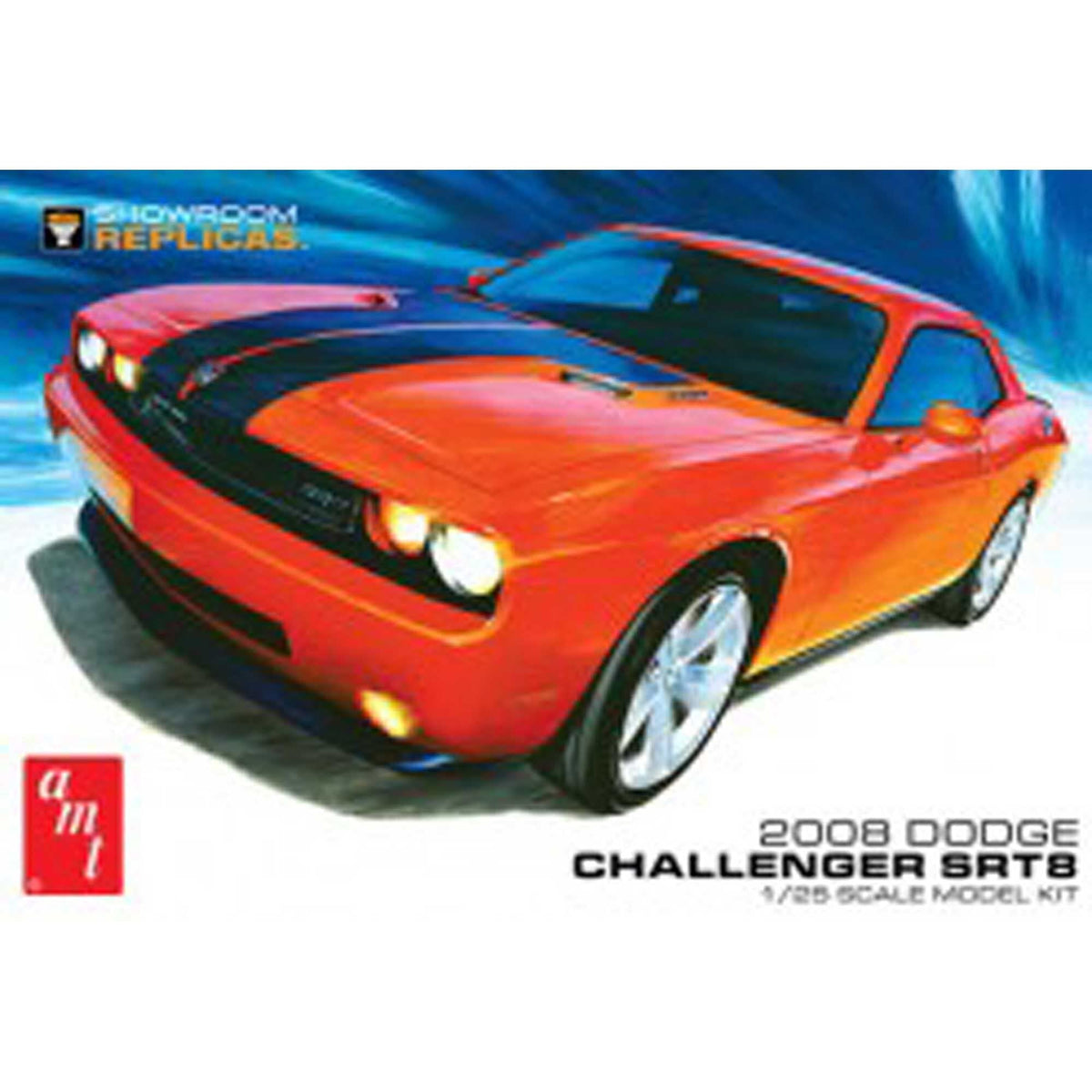 AMT 1075 1/25 2008 Dodge Challenger SRT8 Showroom Replicas Model Kit