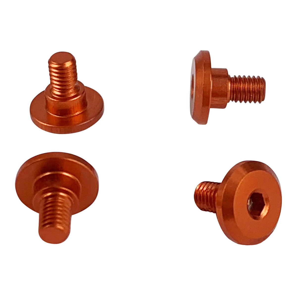 1UP Racing 80251 Servo Mounting Screws, 4.2mm Neck M3 x 4mm Thread, Orange
