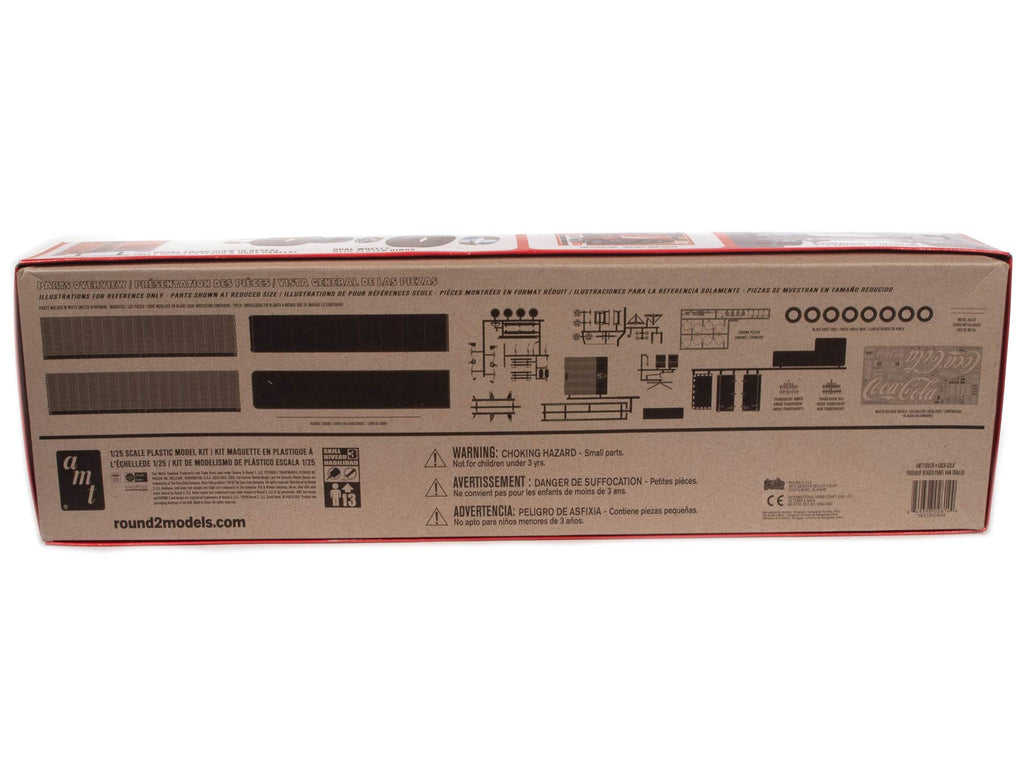 AMT 1109 1/25 Fruehauf Beaded Van Semi Trailer, Coca-Cola Model Kit