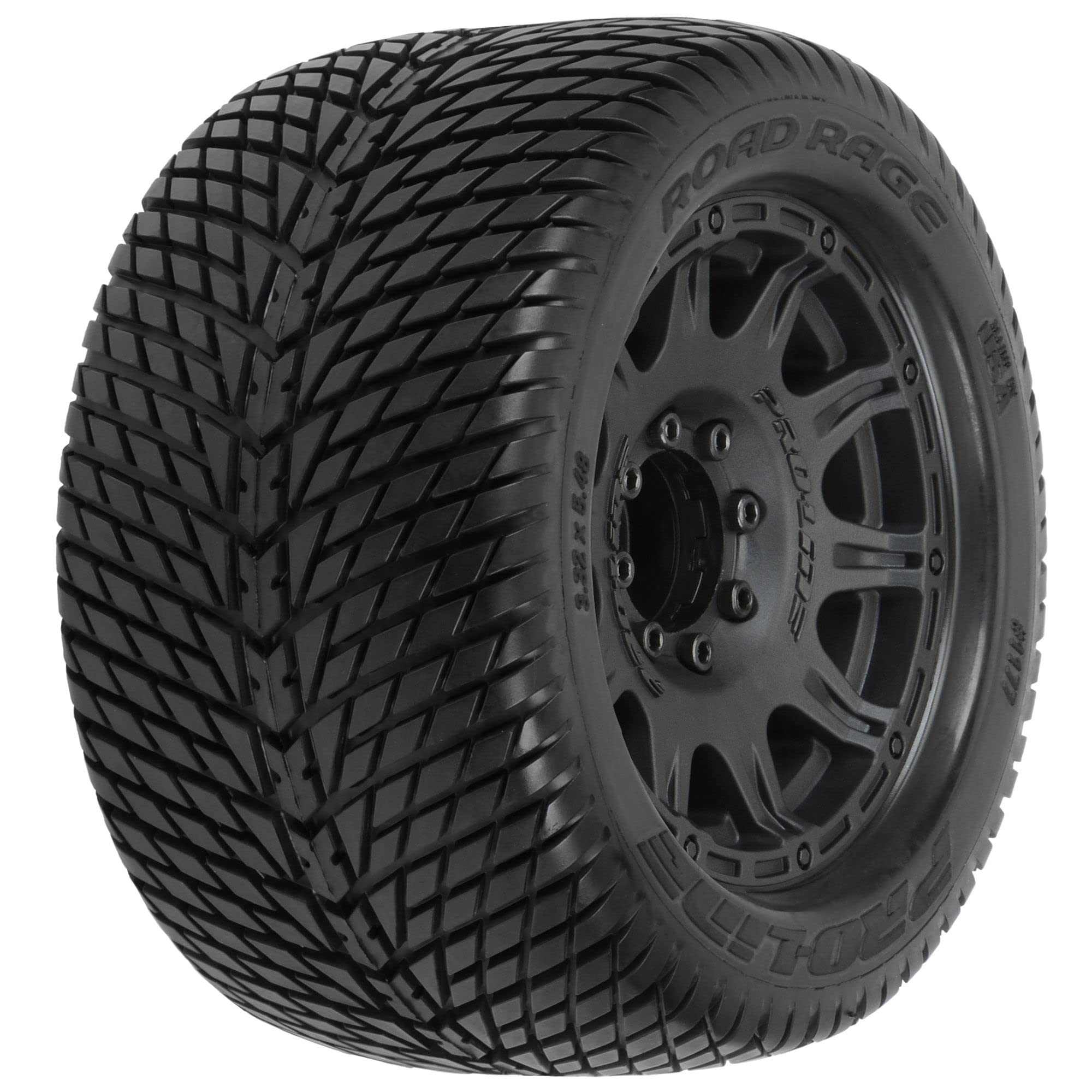 Pro-Line 117710 Road Rage 3.8" Mounted Raider 8x32 17mm MT F/R