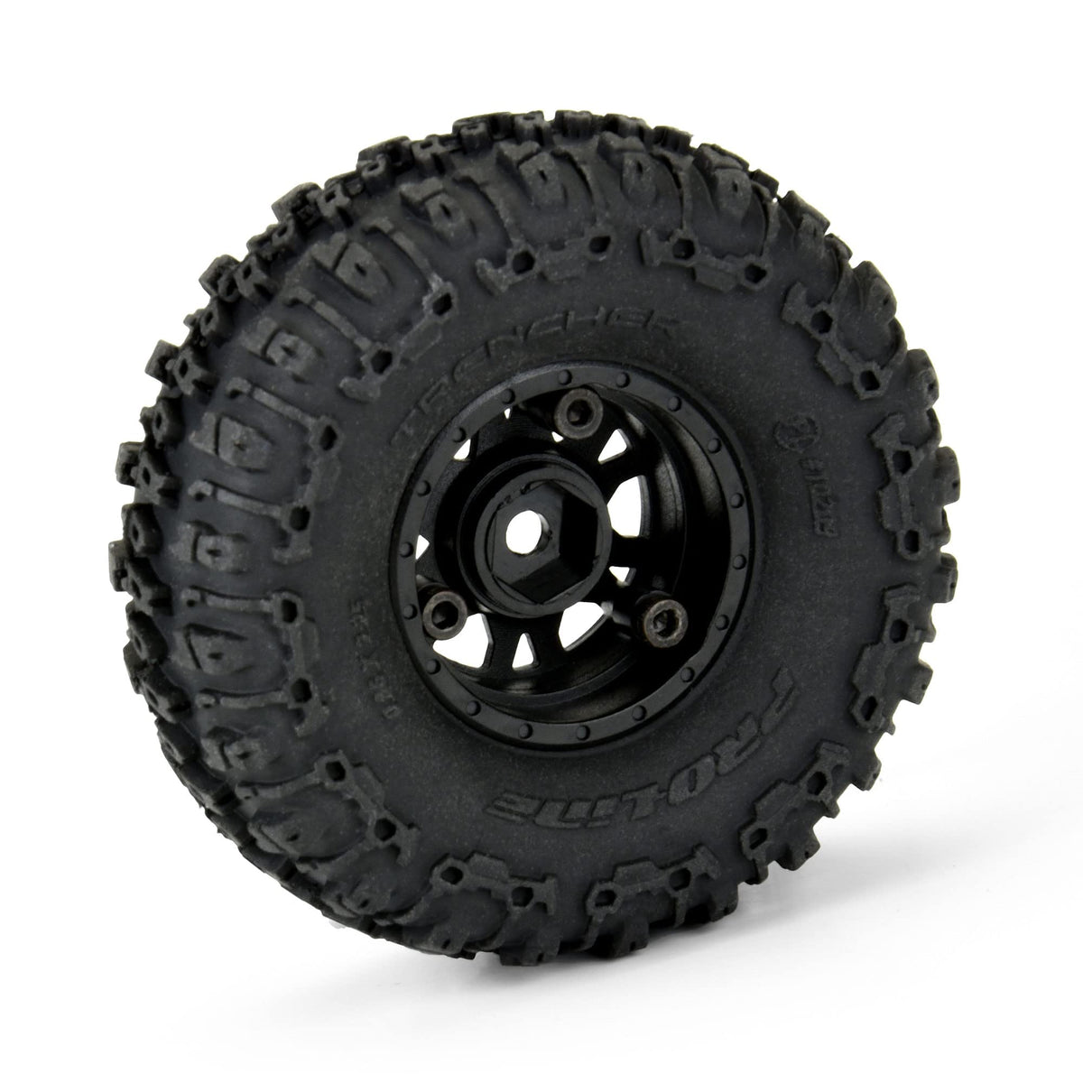 Pro-Line 1020910 1/24 Trencher Fr/Rr 1.0" Tires Mtd 7mm Black Impulse (4): SCX24