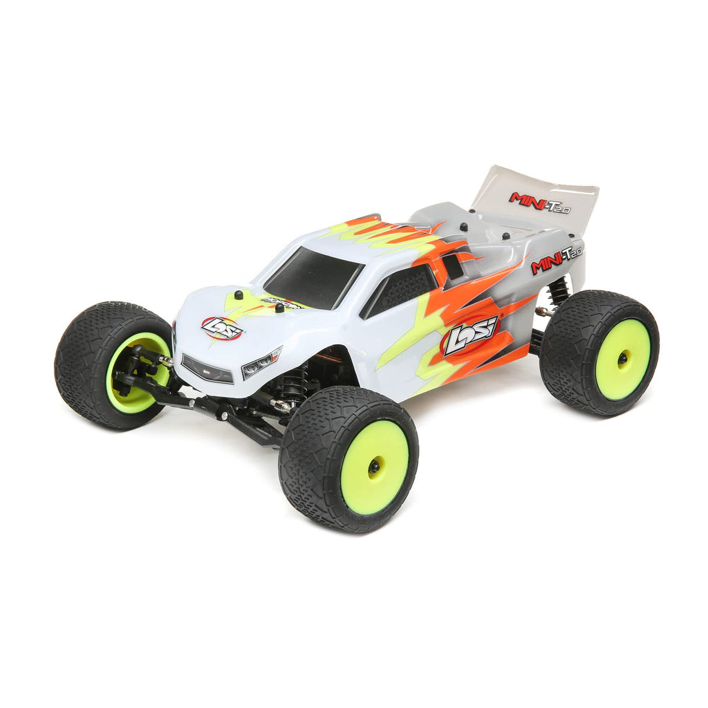 Losi LOS01015T3 Mini-T 2.0 RC Truck RTR +Radio Gray/White: 1/18 2wd