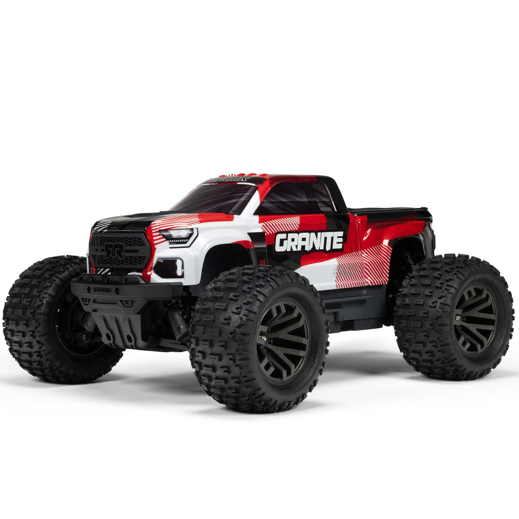 ARRMA RC Truck 1/10 Granite 4X4 223S BLX BRUSHLESS Monster Truck RTR with DSC, RED, ARA4302V4T2