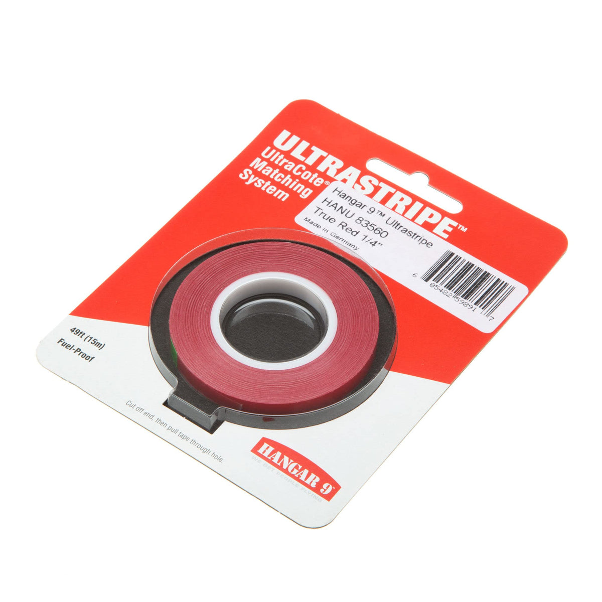 Hangar 9 HANU83560 UltraStripe, True Red 1/4"