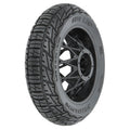 Pro-Line 1024310 Hot Lap S3 Motorcycle Rear Tire Mounted on Black Supermoto Wheel for Promoto-MX Rear
