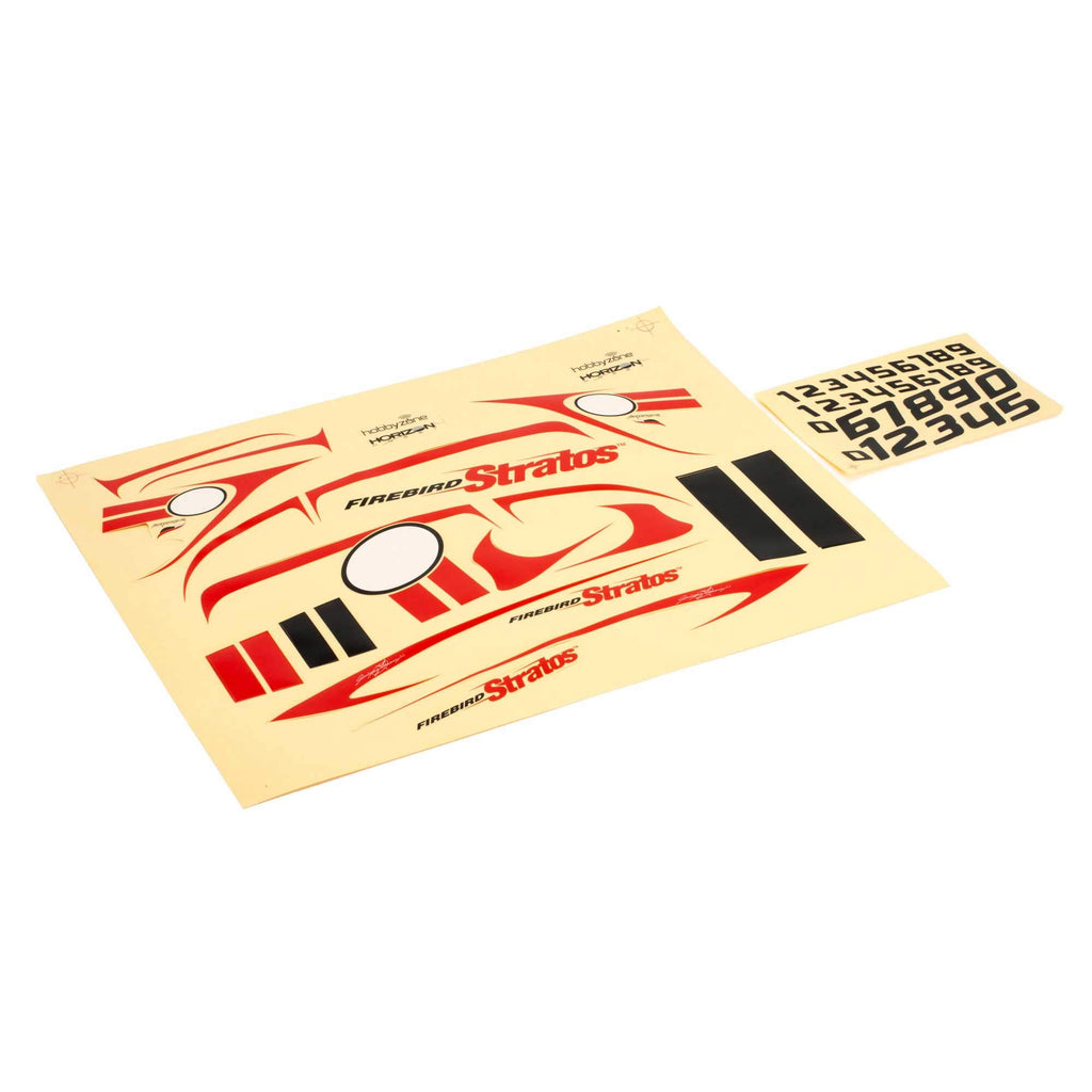HobbyZone HBZ7710 Decal / Sticker Set: Firebird Stratos