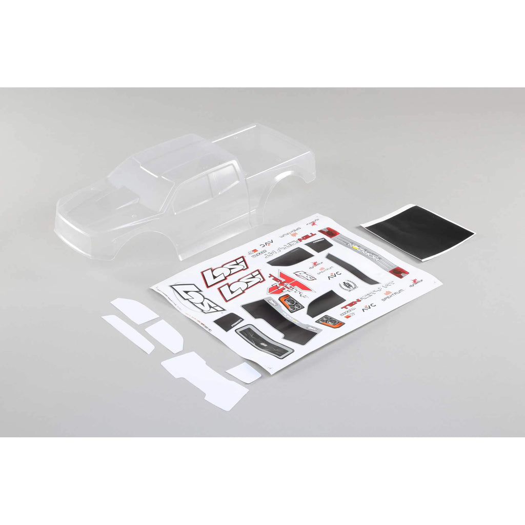Losi LOS330004 Body Set, Clear: Tenacity Monster Truck