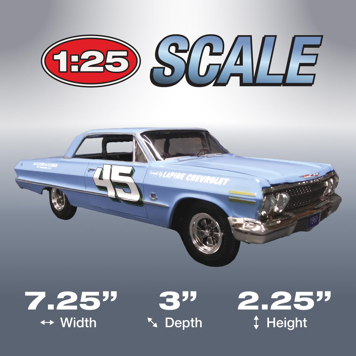 AMT 1149 1/25 1963 Chevy Impala SS 2T Model Kit