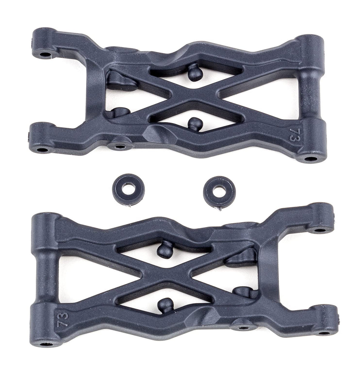 Team Associated 91854 RC10B6.2 rear suspension arm (73mm) - HARD