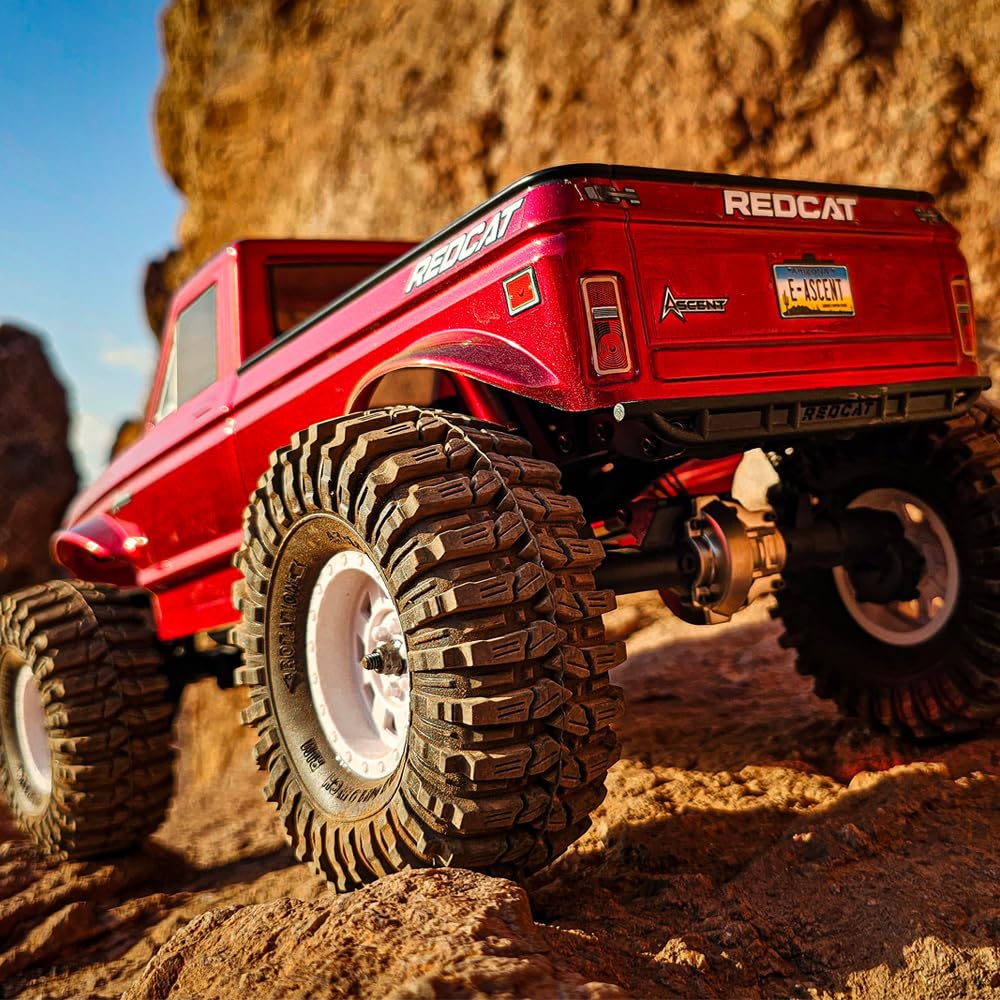 Redcat Ascent 1/10 Scale Rock Crawler – High-Torque 4WD RC Trail Truck with Portal Axles, Waterproof Electronics, LiPo Ready, RTR – Hobby-Grade Remote Control Rock Climber