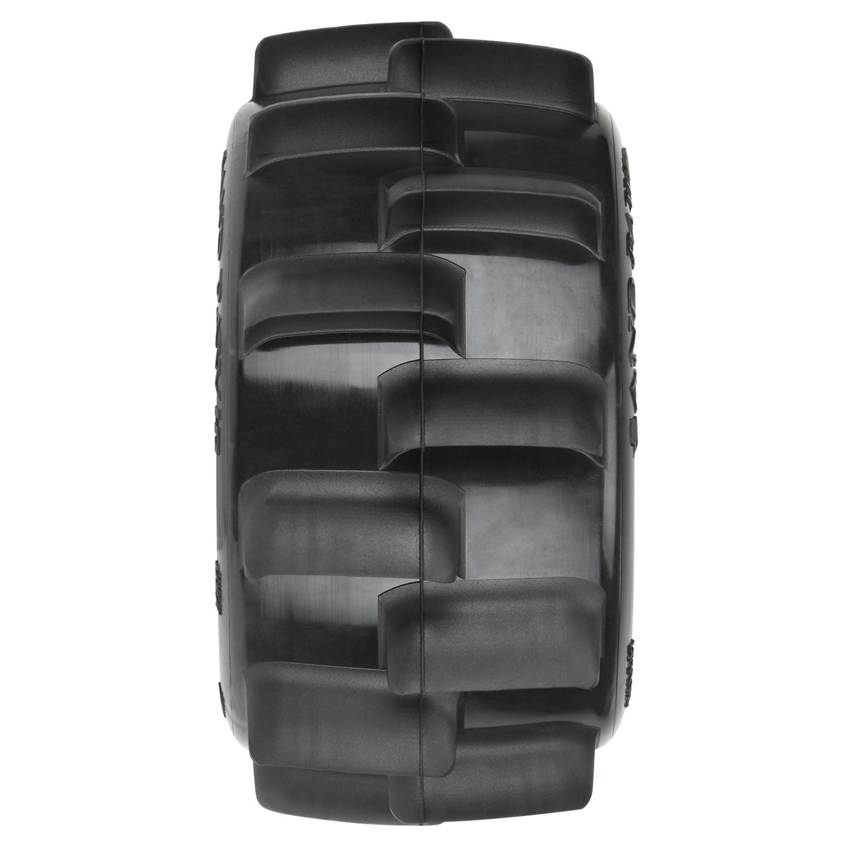 Pro-Line 1024910 Sand Paw HP BELTED 2.8" Sand Truck Tires Mounted on Raid Black 6x30 Removable Hex (12mm & 14mm) Wheels (2)