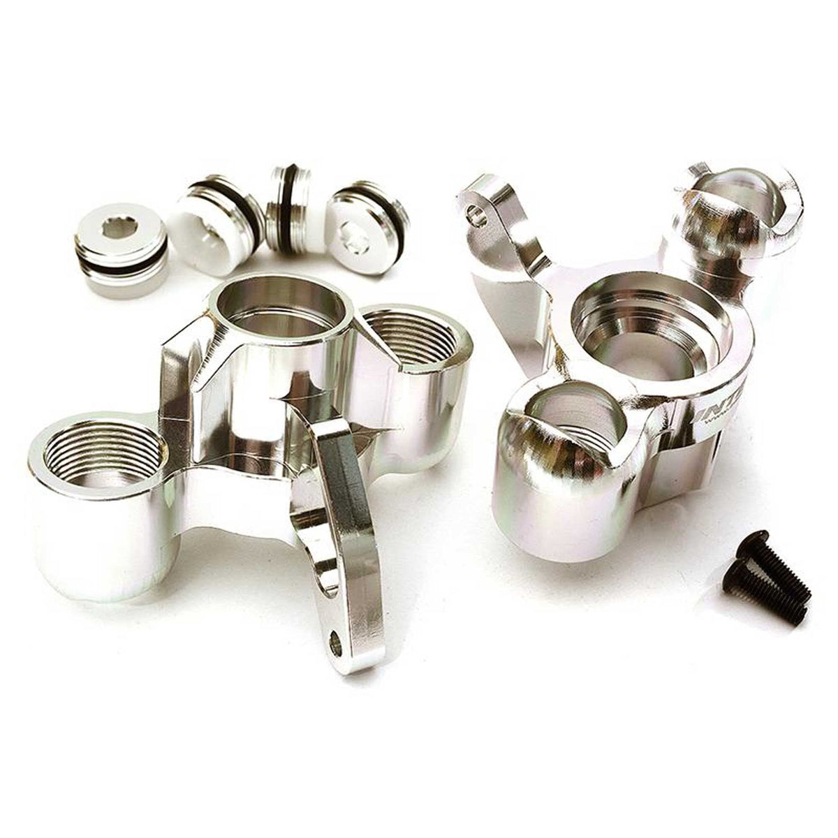 Integy C28734SILVER Steering Knuckles - Arrma 1/8 Kraton 6S BLX