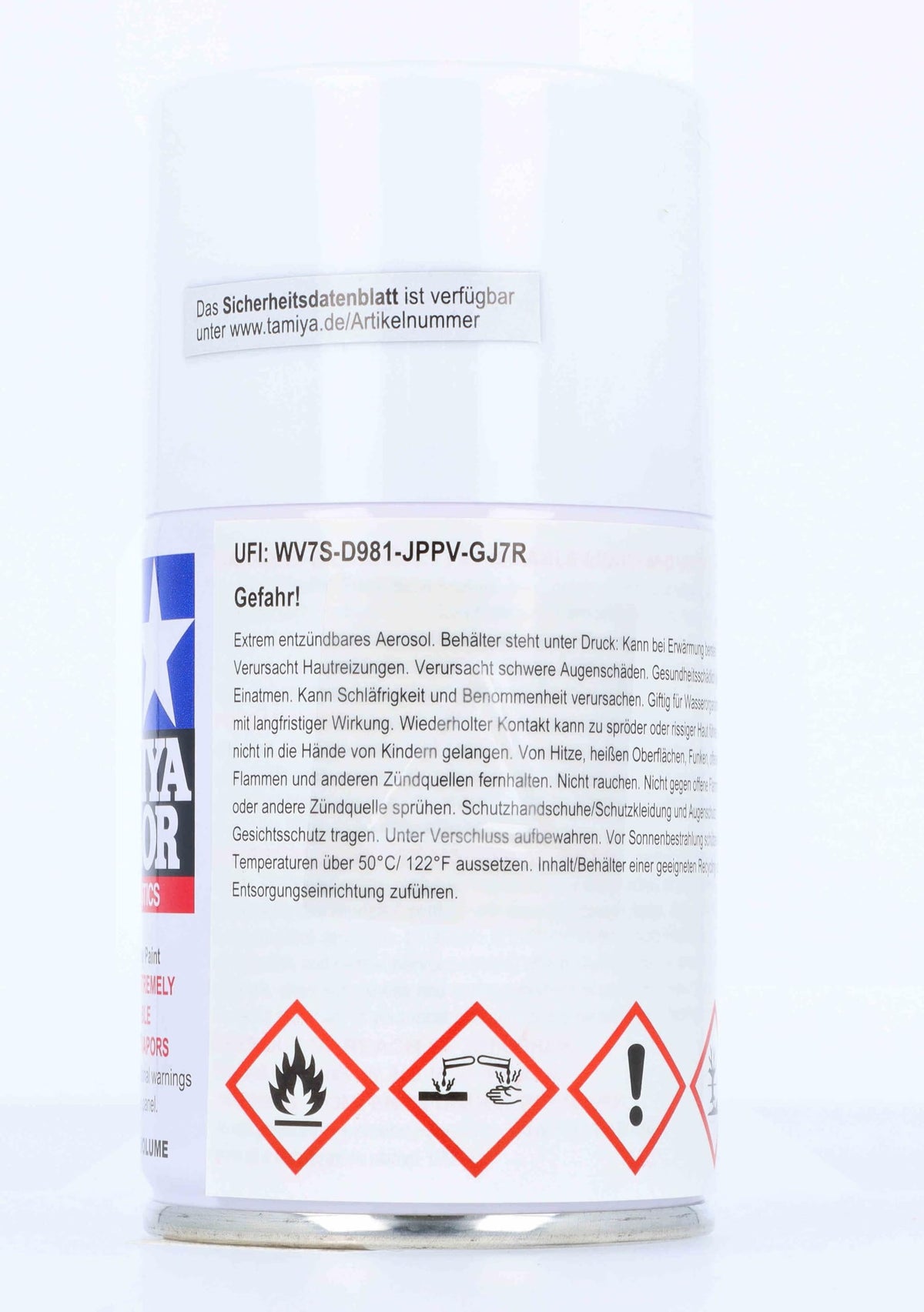 Tamiya 85027 Spray Lacquer TS-27 Matte White - 100ml Spray Can