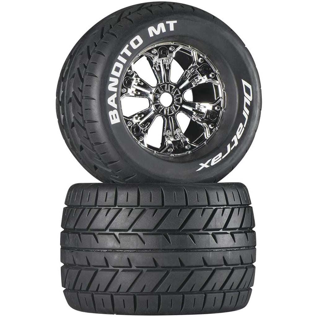 DuraTrax DTXC3575 Bandito MT 3.8 Mounted Chrome (2)